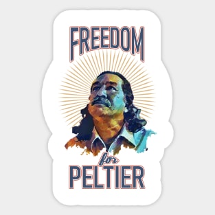 Freedom for Leonard Peltier Sticker